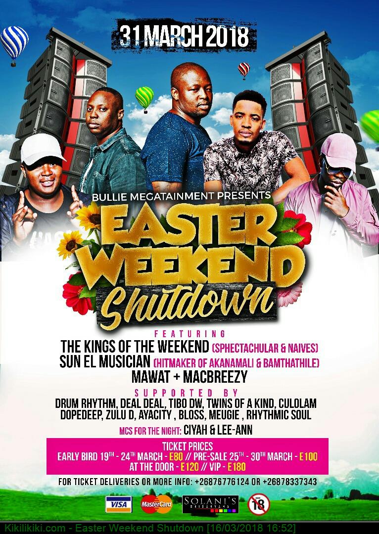 Easter Weekend Shutdown Pic